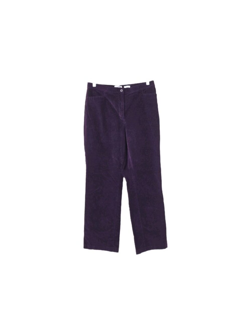 Northern Reflections Corduroy Pants Women 12 Purple Cotton Stretch Layering Edgy